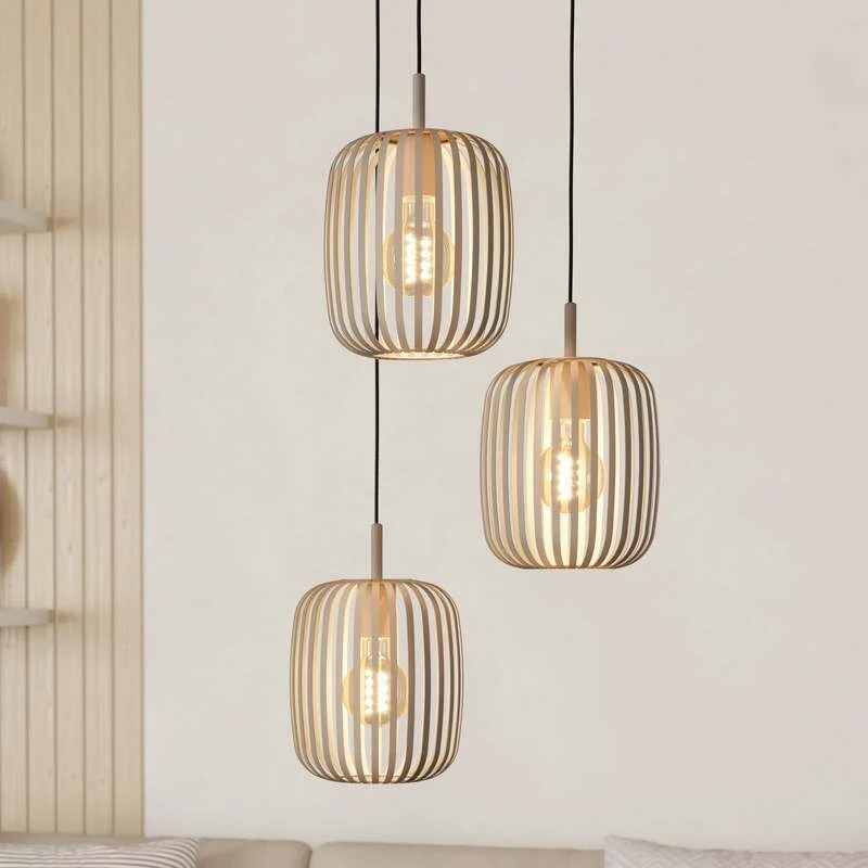 B-Ware Eglo Hängeleuchte Romazzina Ø 46 cm sandfarben Stahl Deckenlampe Lampe Leuc35