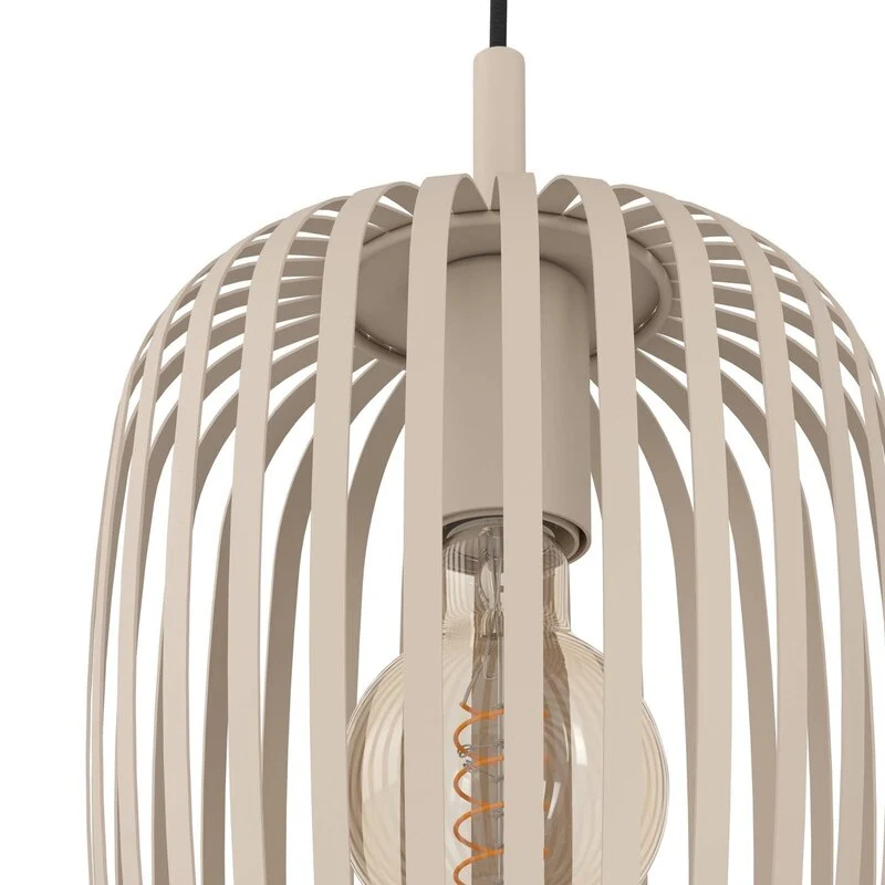 B-Ware Eglo Hängeleuchte Romazzina Ø 46 cm sandfarben Stahl Deckenlampe Lampe Leuc35
