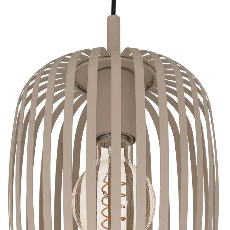 B-Ware Eglo Hängeleuchte Romazzina Ø 46 cm sandfarben Stahl Deckenlampe Lampe Leuc35