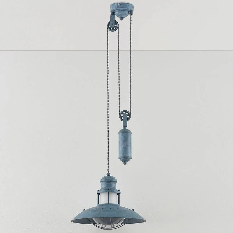 B-Ware Lindby Louisanne Hängeleuchte Deckenlampe Pendelleuchte Lampe 1-fl E27 betongrau