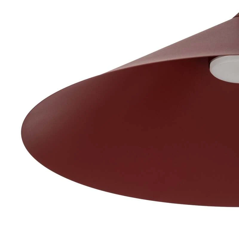 B-Ware TK-Lighting Hängeleuchte Lume XL LED Pendelleuchte dimmbar burgunderrot Ø49cm