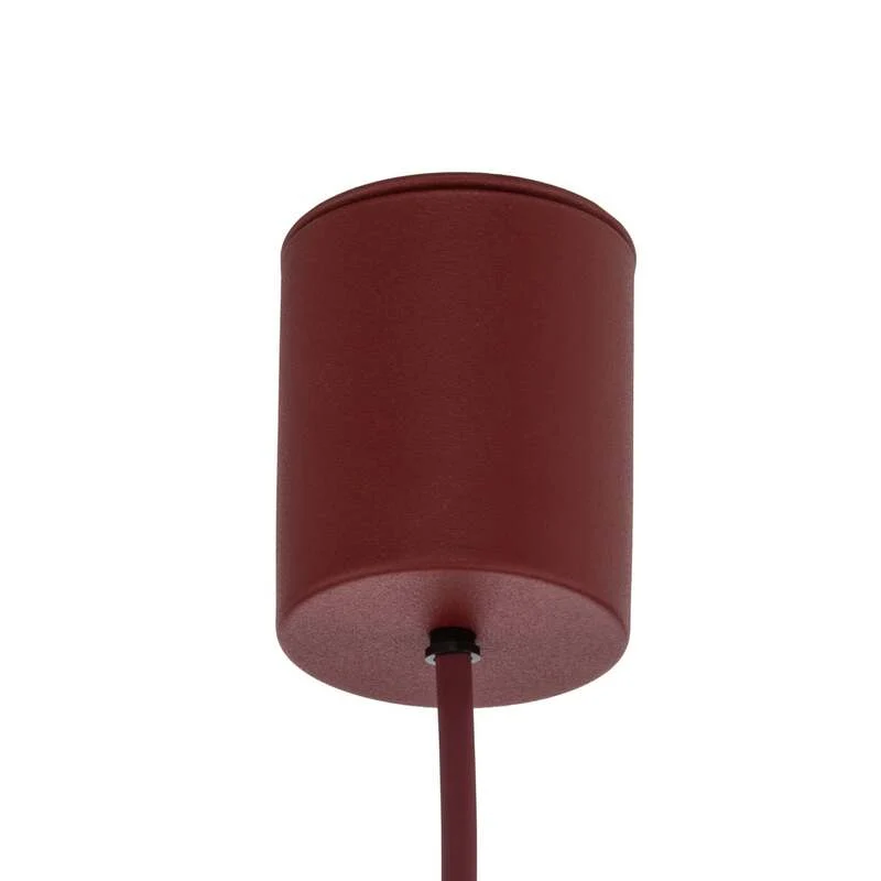 B-Ware TK-Lighting Hängeleuchte Lume XL LED Pendelleuchte dimmbar burgunderrot Ø49cm