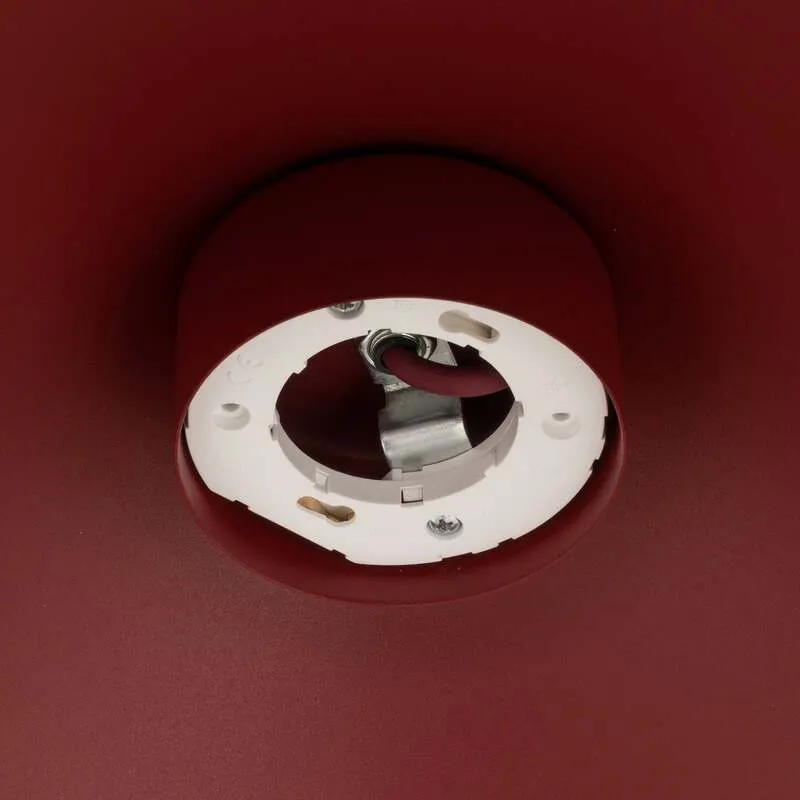 B-Ware TK-Lighting Hängeleuchte Lume XL LED Pendelleuchte dimmbar burgunderrot Ø49cm