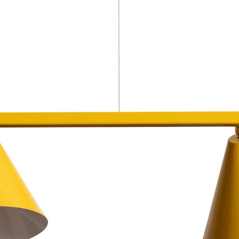 B-Ware ALDEX Hängeleuchte Form 4 gelb 4-flammig dimmbar Metall E27 120 cm