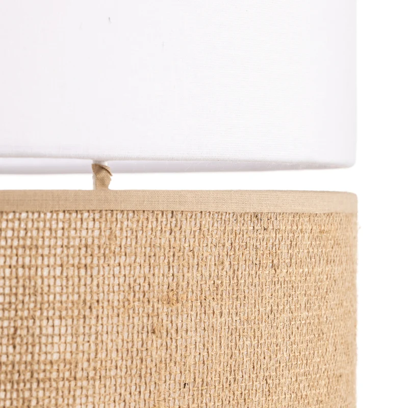 B-Ware Hängeleuchte Linobianco Jute Pendelleuchte dimmbar Leuchte Lampe braun Ø50cm 80W