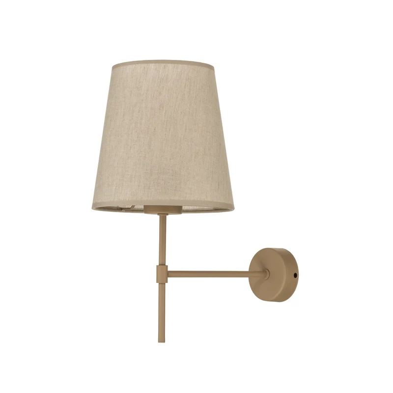 B-Ware TK-Lighting Wandlampe Elizabeth dimmbar E27 beige sand Leinen 39cm 1-flammig