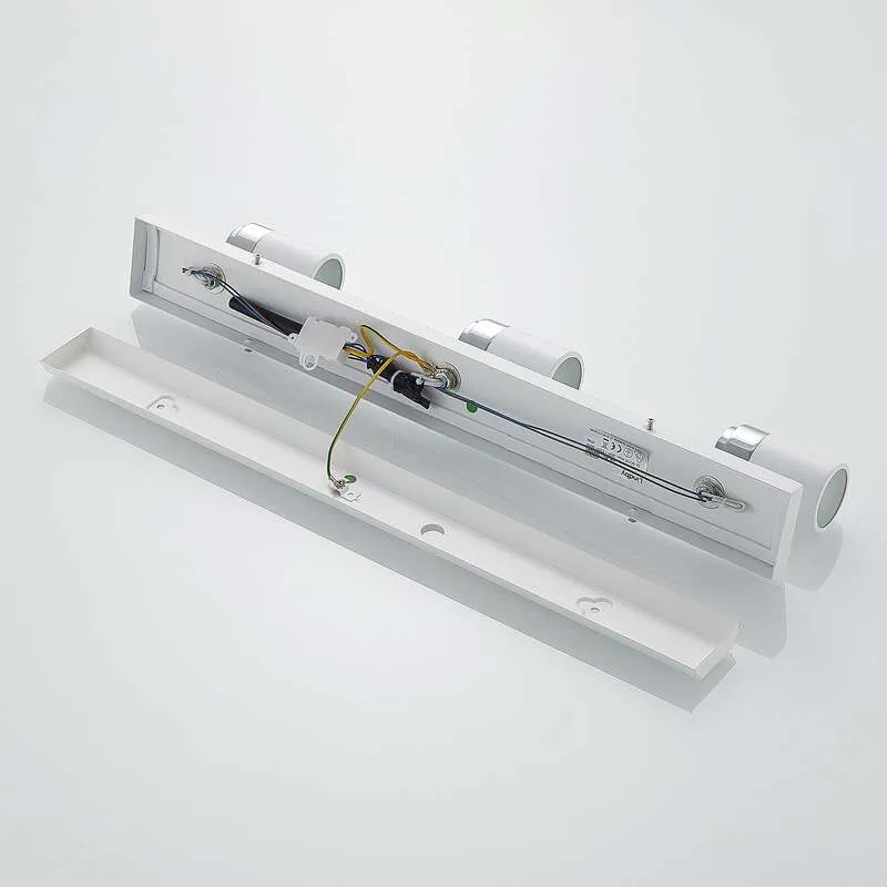 B-Ware Lindby Deckenleuchte Strahler Kardo LED Lampe dimmbar IP44 chrom weiß 3-flammig