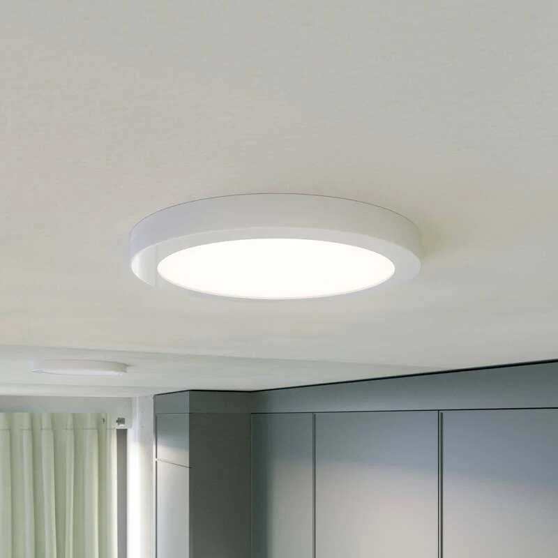 B-Ware Prios Deckenlampe Aureka LED Lampe mit Bewegungsmelder Ø23cm warmweiß weiß