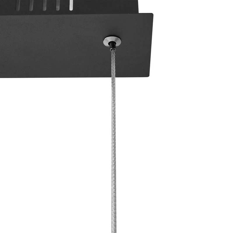 B-Ware Lucande Pendelleuchte Hängelampe LED Rodado schwarz Aluminium Beleuchtung