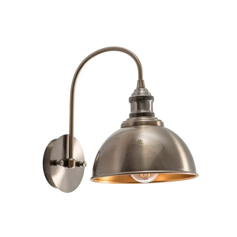 B-Ware Opviq Wandleuchte Saglam altmessing 36 cm dimmbar Metall für Innenräume