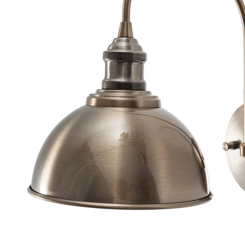 B-Ware Opviq Wandleuchte Saglam altmessing 36 cm dimmbar Metall für Innenräume