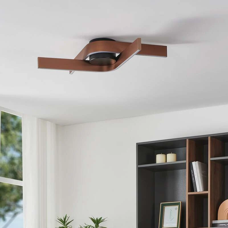 B-Ware EGLO FOLCINO-Z MATTER Ceiling Lamp 640x400 RGB/CCT 3720lm Black/bronze