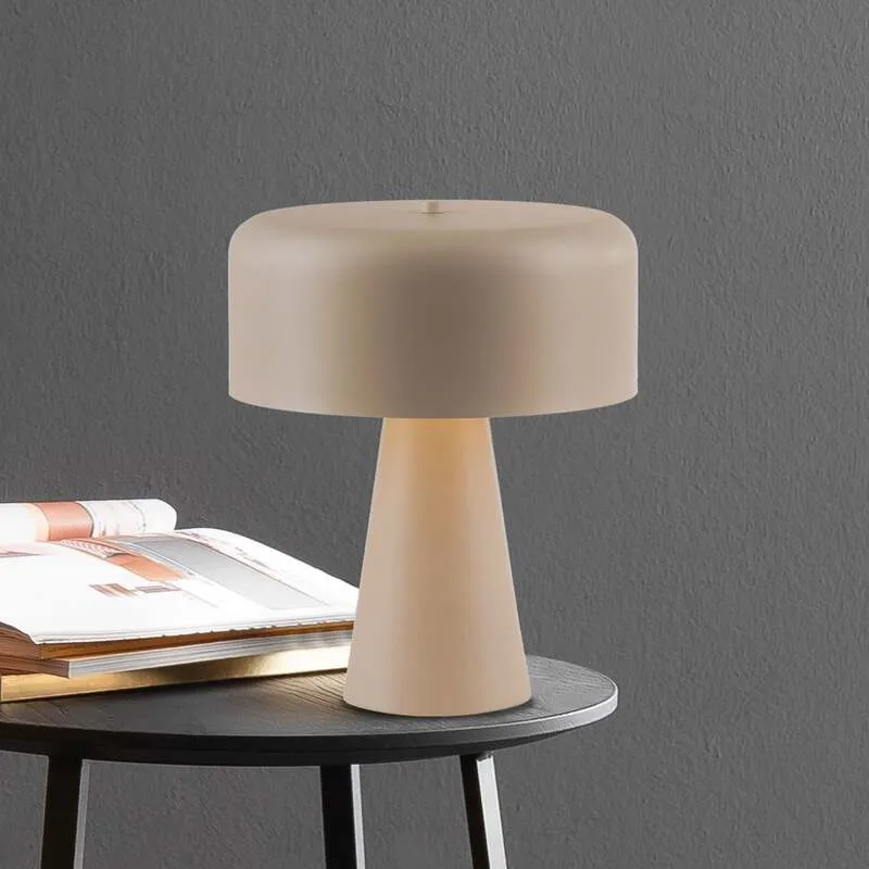 B-Ware Schöner Wohnen Tischleuchte PENTO LED Lampe Leuchte beige Höhe 35cm Metall E27