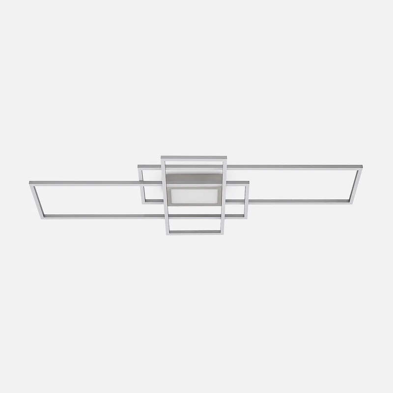 B-Ware Lindby Deckenleuchte Caitlin LED Lampe dimmbar nickel CCT Fernbedienung 105x42cm