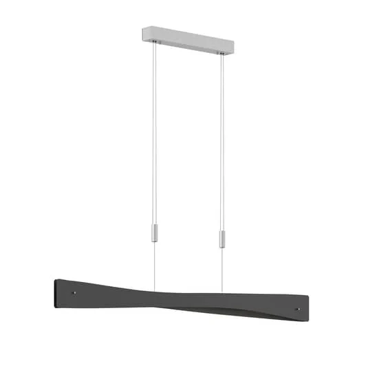 B-Ware Lucande Lian LED-Hängeleuchte Deckenlampe Pendelleuchte Deckenlampe Alu schwarz