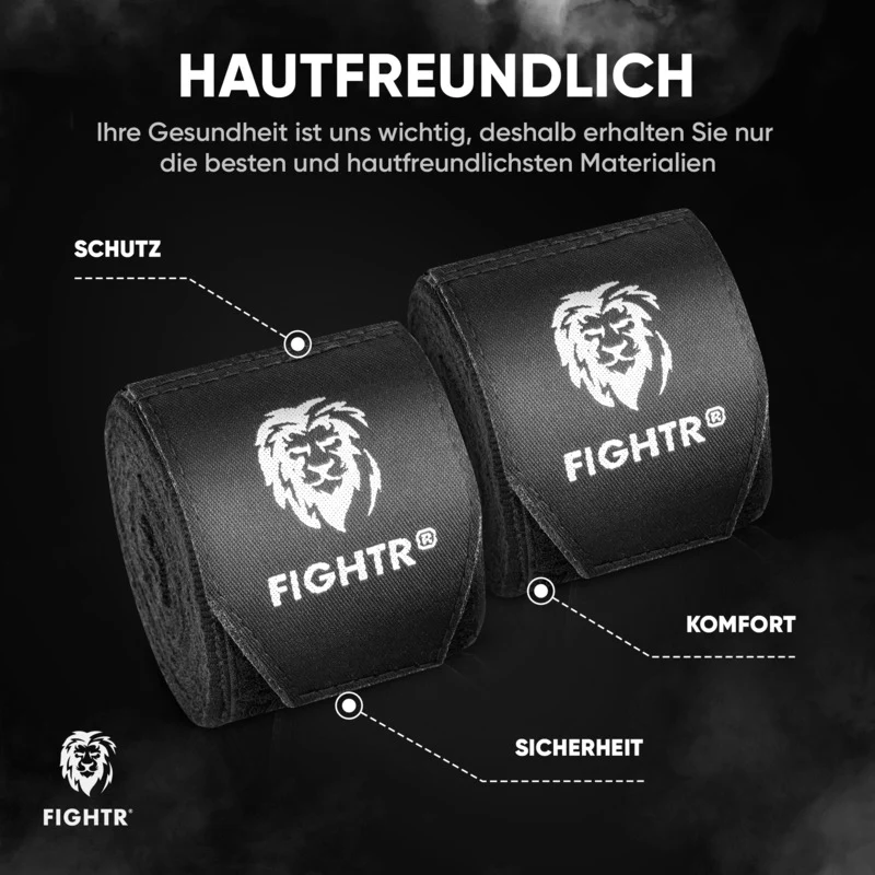 B-Ware CORE Kinder Boxbandagen 2,5m Boxbandagen optimaler Schutz für Boxen MMA