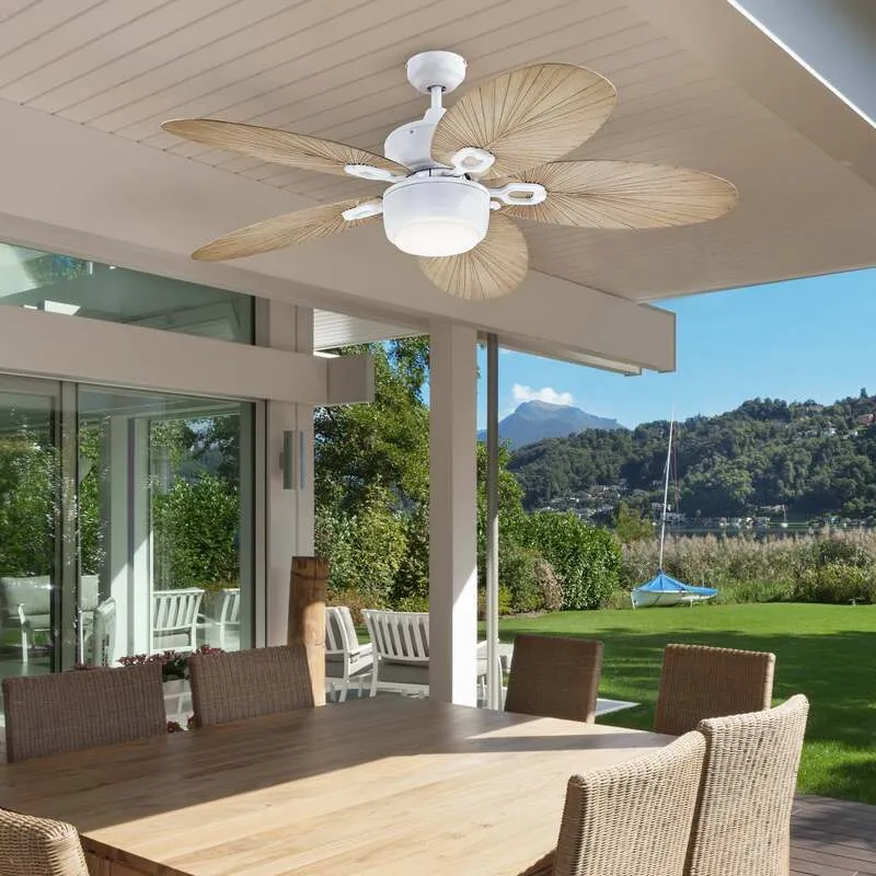 B-Ware Westinghouse Deckenventilator grau leise mit Licht 7316440 für Räume bis 20m²