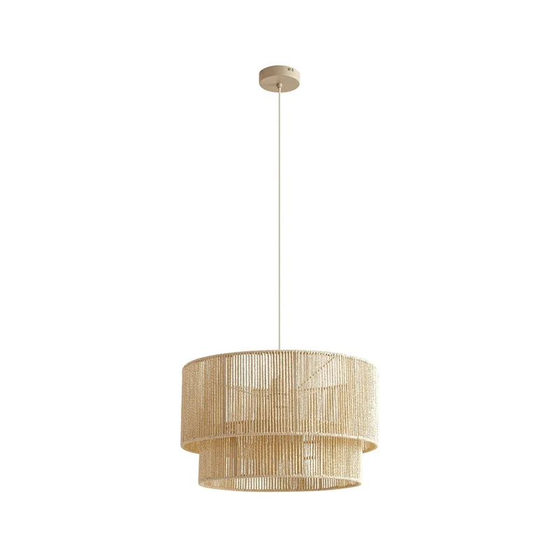 B-Ware Lindby Hängeleuchte Pendelleuchte Lampe E27 Papier beige Ø 45 cm Anuva Leuchte