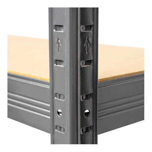 B-Ware STIER Steck-Fachbodenregal Lagerregal Regal 250kg Graphitgrau 1800x1200x450mm