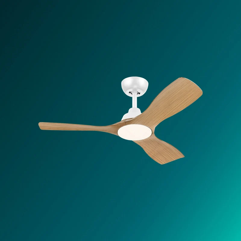 B-Ware Philips LED Ventilator Deckenlüfter Olas 106 cm braun weiß Deckenventilator