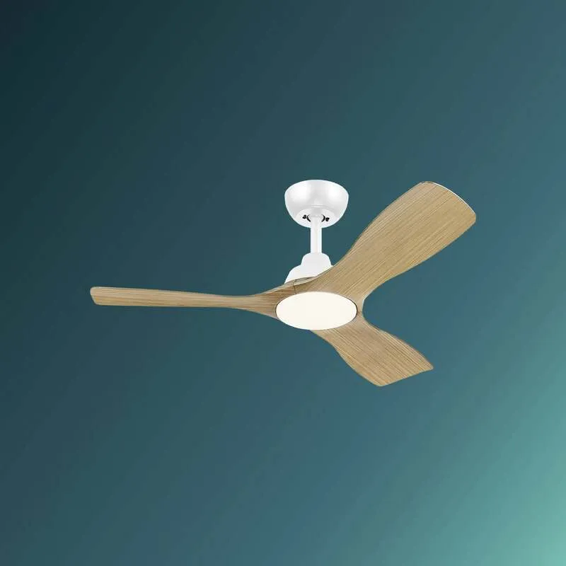 B-Ware Philips LED Ventilator Deckenlüfter Olas 106 cm braun weiß Deckenventilator