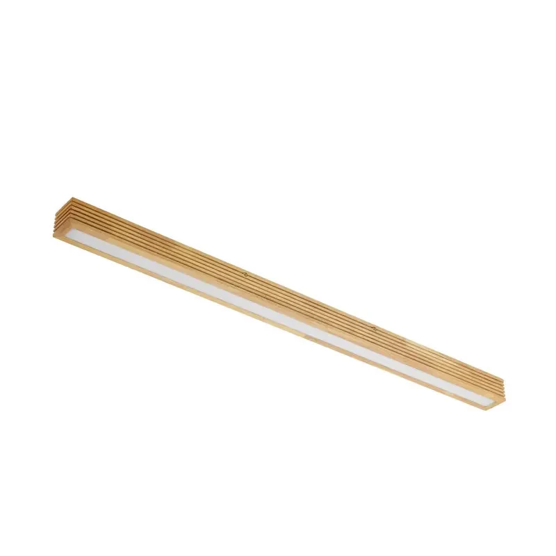 B-Ware Lucande Deckenleuchte Lampe LED Eiche hellbraun Emara dimmbar Wohnzimmer Holz