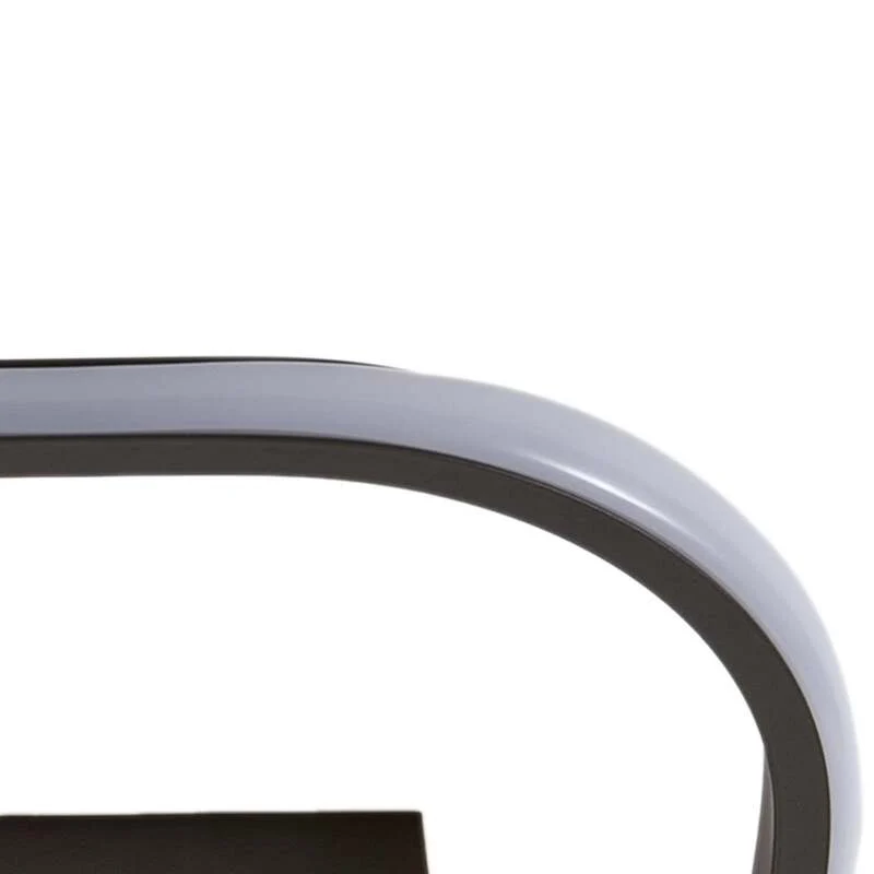 B-Ware Lindby LED-Deckenleuchte Romilda Deckenlampe Leuchte Lampe grau Holz 37 cm breit
