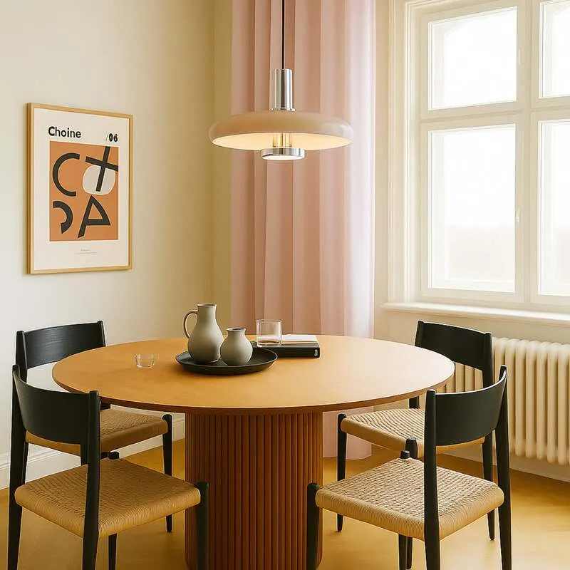 B-Ware Lindby Pendelleuchte Hängelampe Lampe Retro LED E27 beige Metall 35 cm