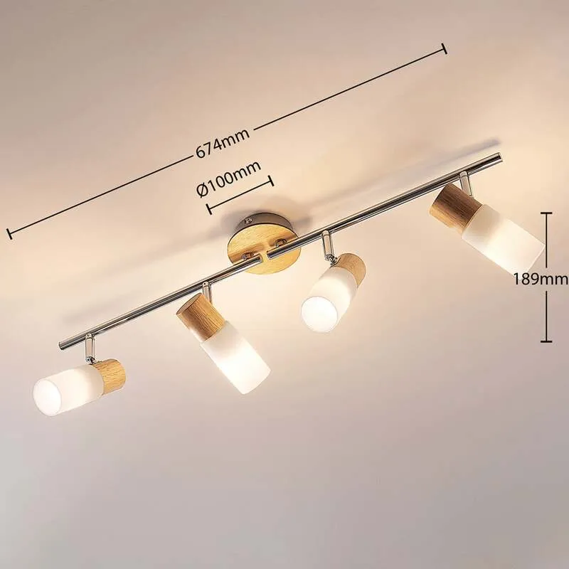 B-Ware Lindby Deckenstrahler Deckenspot Christoph Holz Glas weiß Lampe Leuchte