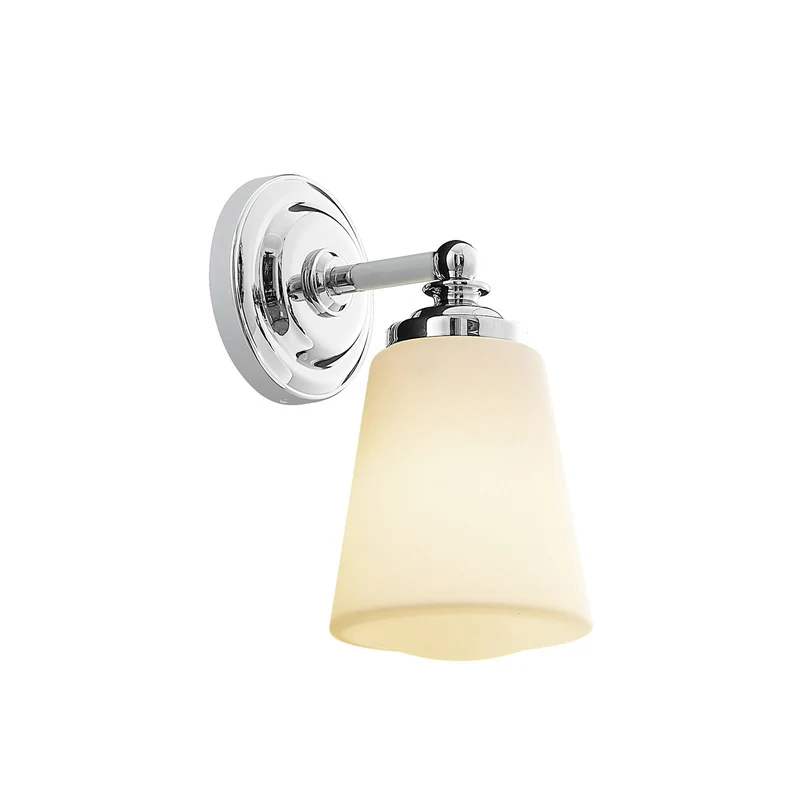 B-Ware Arcchio Mahdi Bad-Wandleuchte Wandleuchte Lampe Leuchte Glasschirm E14 chrom