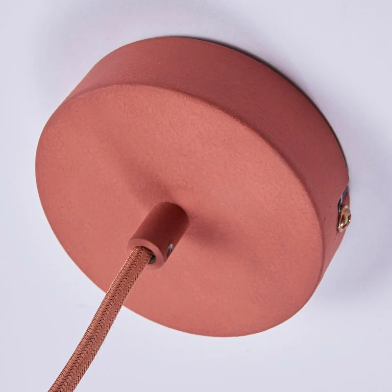 B-Ware Lindby Terracotta-Pendelleuchte Fiona Hängeleuchte Deckenlampe Lampe E27 ora730