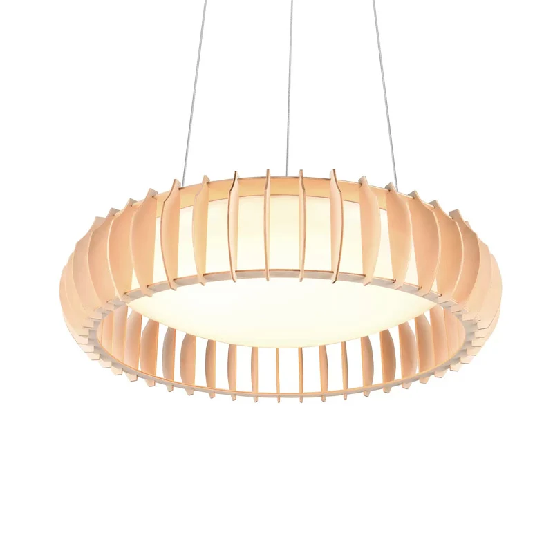 B-Ware Monte Pendelleuchte Hängelampe LED Lampe Holz hell CCT weiß Esszimmer Licht