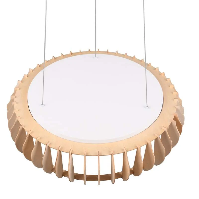 B-Ware Monte Pendelleuchte Hängelampe LED Lampe Holz hell CCT weiß Esszimmer Licht