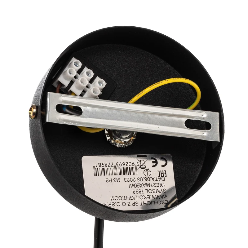 B-Ware Euluna Pendelleuchte Pendellampe Lampe Leuchte Deckenlampe Lincoln, schwarz/gold