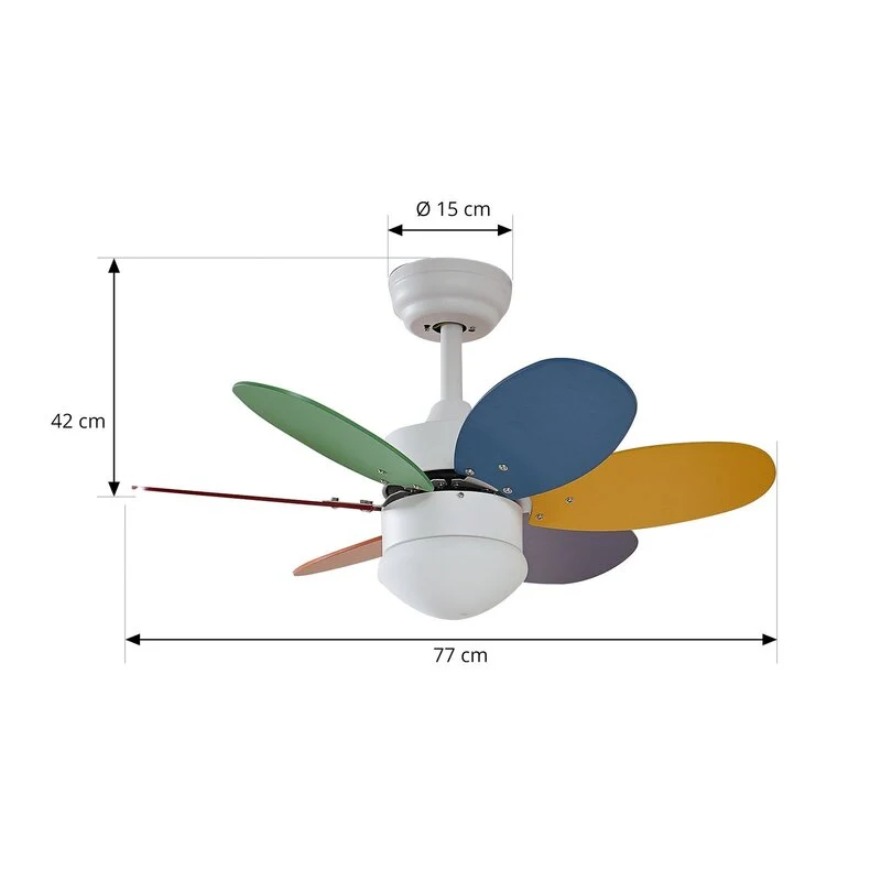 B-Ware Lindby Deckenventilator Licht Litur leise 77cm E27 Ventilator SIEHE TEXT/FOTO