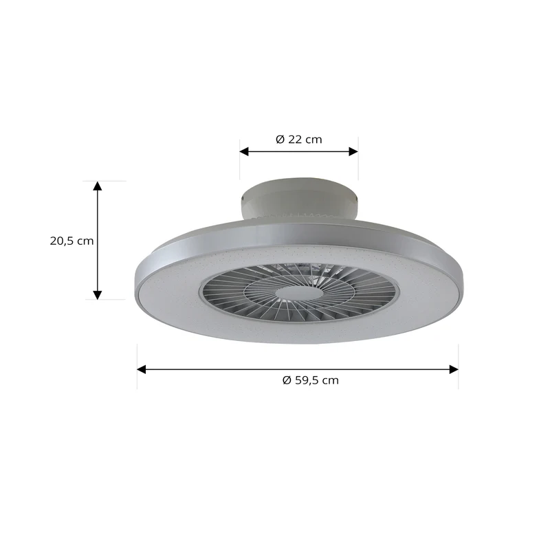 B-Ware Lindby Deckenventilator Ventilator LED Smart Tuya weiß Fernbedienung Beleuchtung