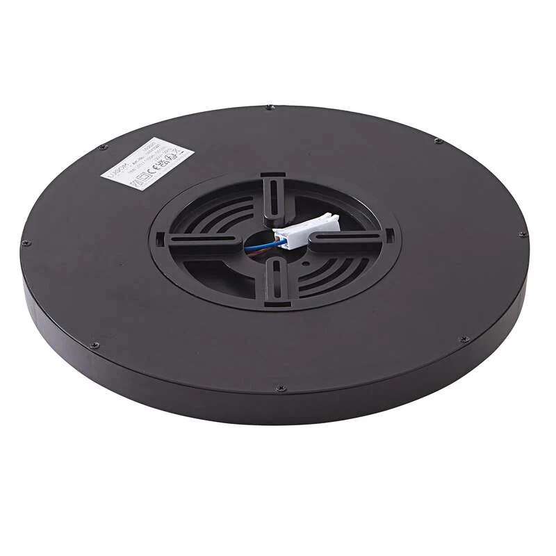 B-Ware Lindby LED-Deckenleuchte Pravin dimmbar Ø 30 cm mattschwarz warmweiß 17 W