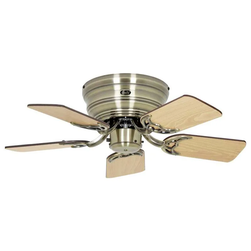 B-Ware CasaFan Deckenventilator FLAT 75-III MA-AH/AE Wendbare Flügel Eiche 79 cm 61 W