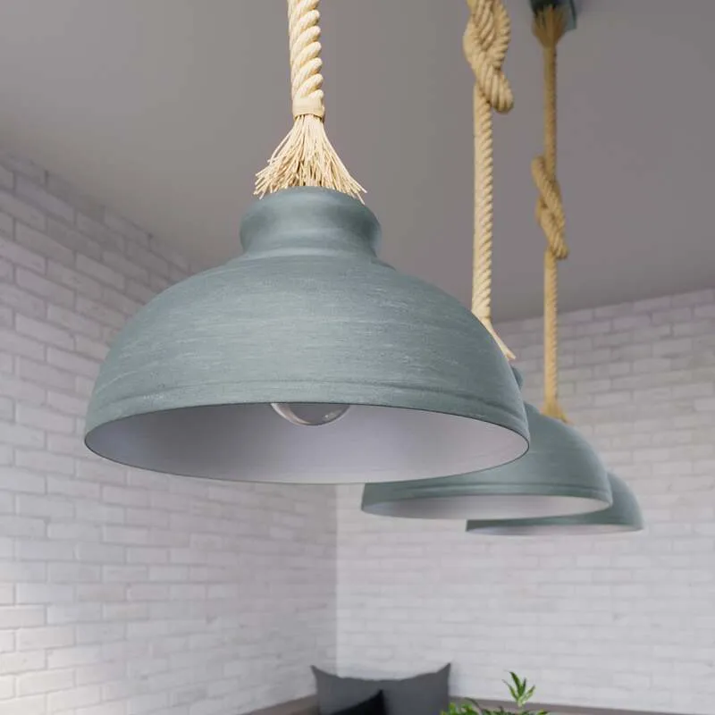 B-Ware Lindby Hängeleuchte Chaby 3-flammig LED Pendelleuchte dimmbar hellgrau 111cm