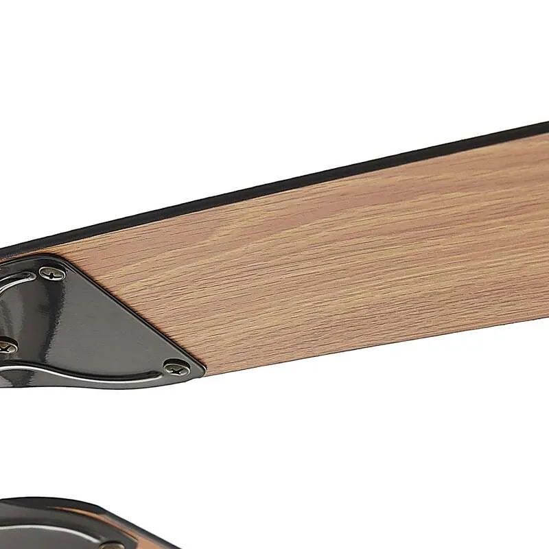 B-Ware Lucande Deckenventilator Tedric LED Ventilator schwarz leise 133cm für Räume