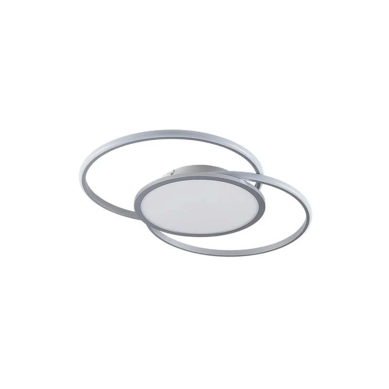 B-Ware Lucande Deckenlampe Senne LED dimmbar CCT Wandleuchte silber Aluminium Eisen