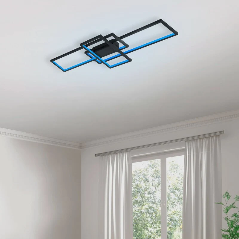 B-Ware Trio Lighting WiZ Thiago LED-Deckenlampe Deckenlampe Lampe LED 104cm anthrazit