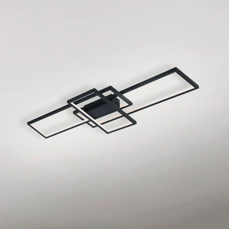 B-Ware Trio Lighting WiZ Thiago LED-Deckenlampe Deckenlampe Lampe LED 104cm anthrazit