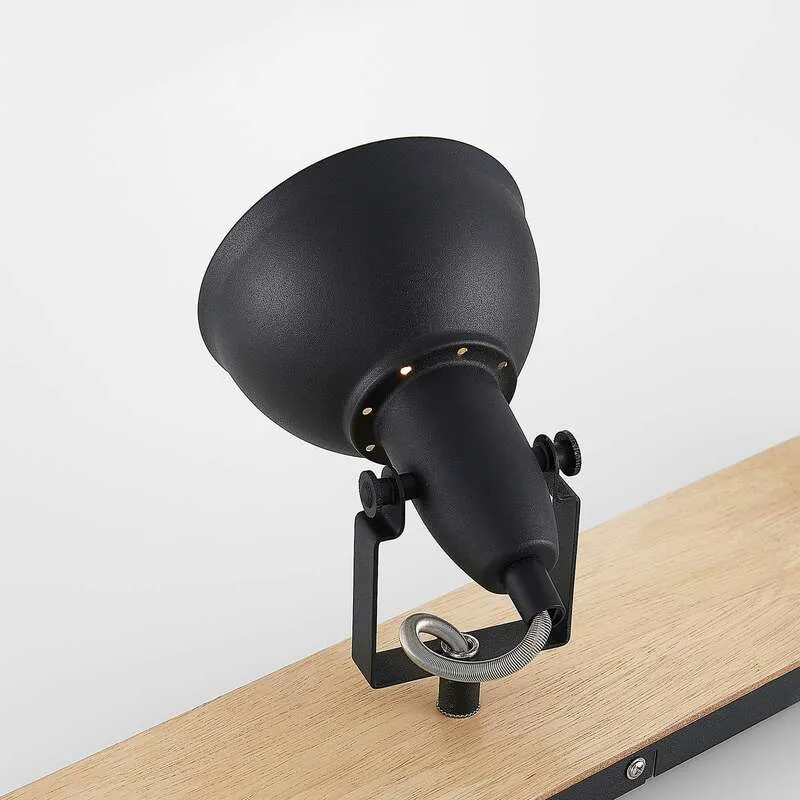B-Ware Lindby Deckenlampe Hängeleuchte Aylis LED Lampe dimmbar schwarz Holz 82cm