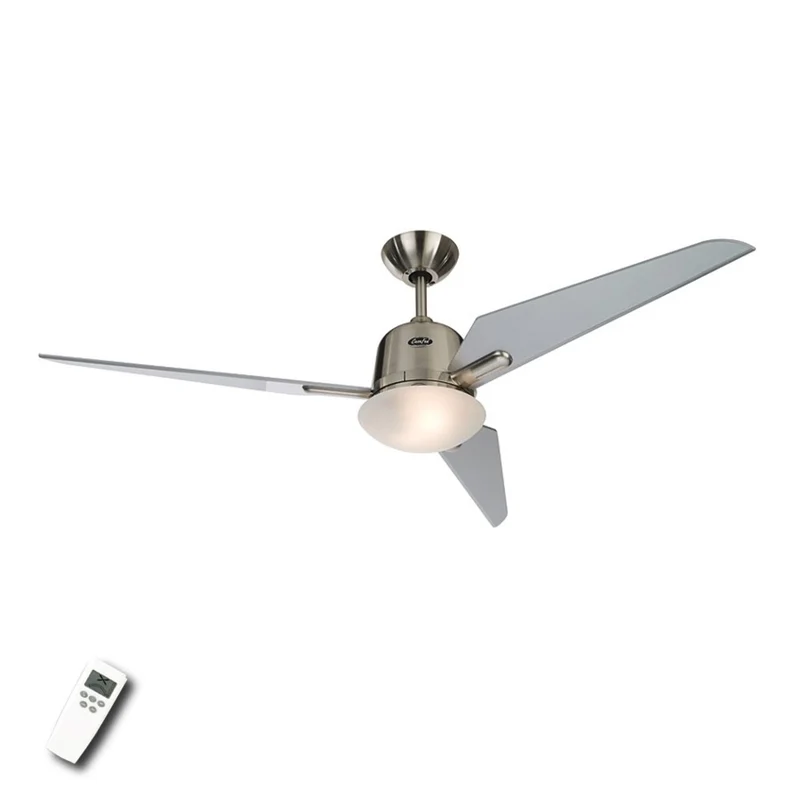 B-Ware Casafan Deckenventilator ECO AVIATOS leise silber 132cm mit Fernbedienung IP20