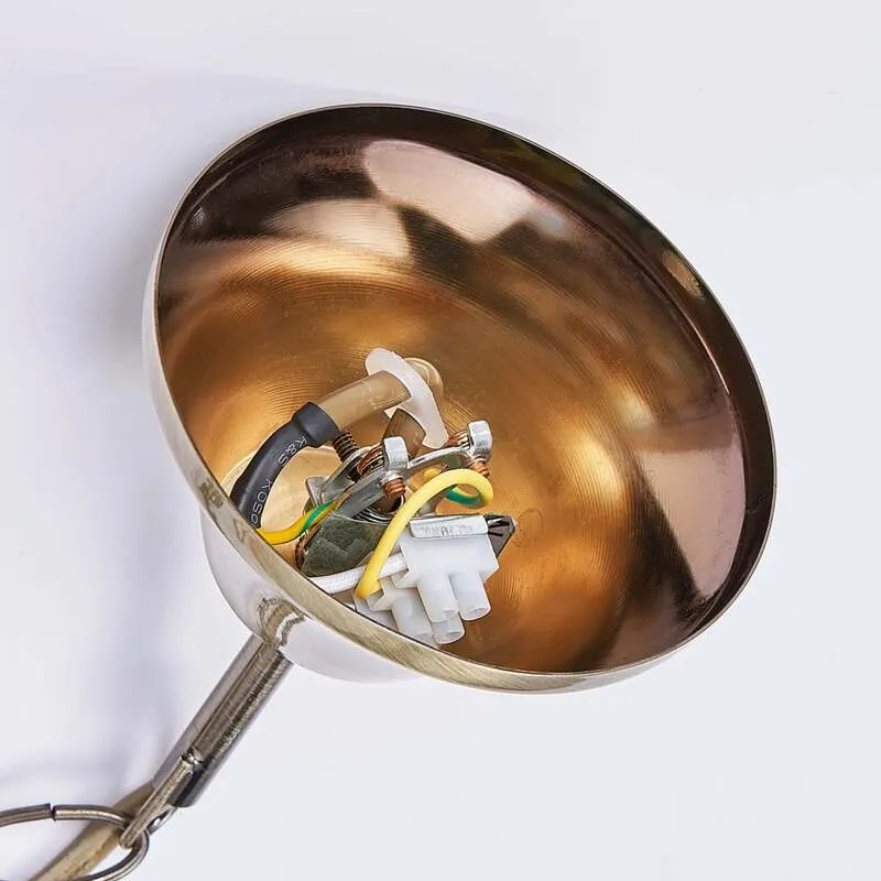B-Ware Lindby Kronleuchter Hängeleuchte Marnia LED 8-flg dimmbar altmessing Ø53cm