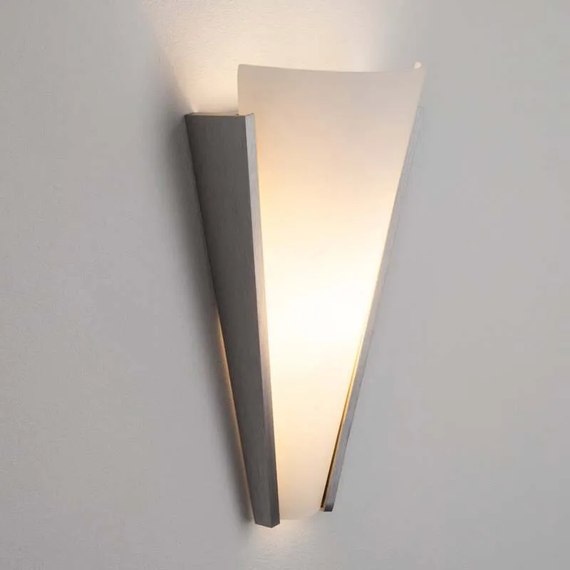 B-Ware Lindby Wandleuchte Magnus LED Wandlampe dimmbar Glas Aluminium weiß 31cm