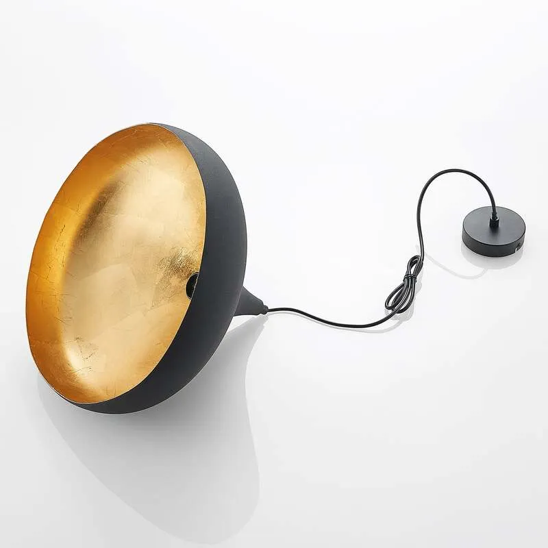B-Ware Arcchio Hängeleuchte Lunus Pendelleuchte Lampe dimmbar schwarz gold Ø40,5cm