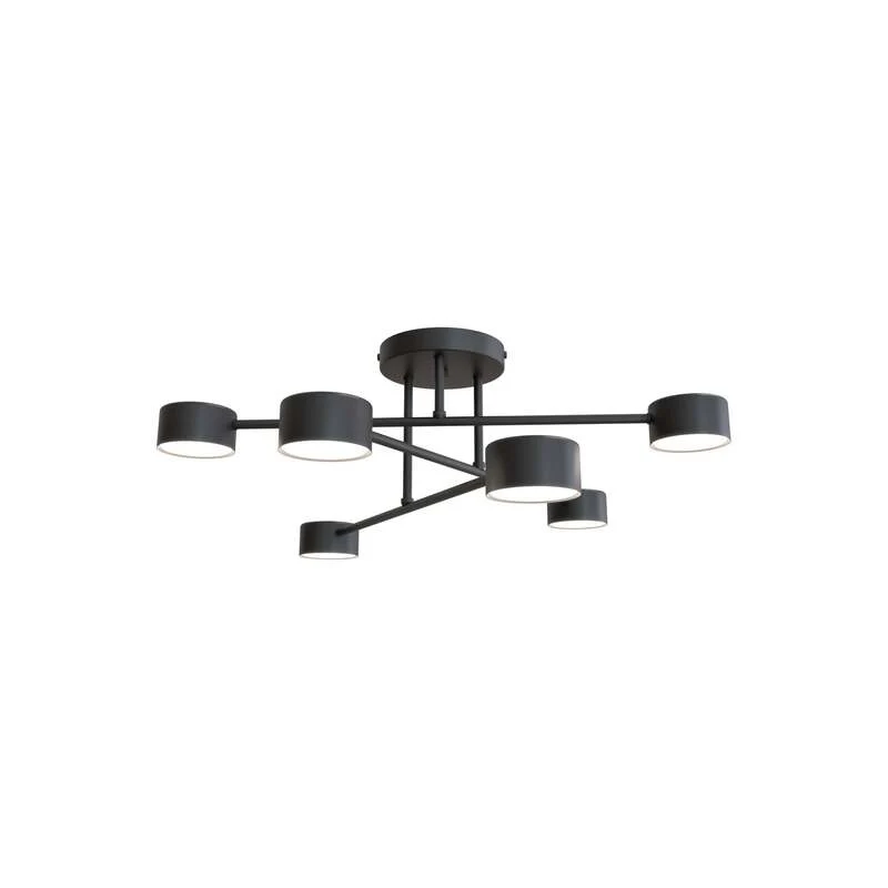 B-Ware emibig Deckenleuchte Modus 6 Stahl sechsflammig GX53 schwarz Lampe Leuchte S216