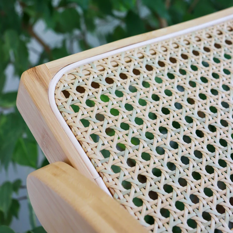 B-Ware hjh LIVING Klappstuhl Stuhl Rattan Bambus braun TUDELA BAMBOO Sitzgelegenheit
